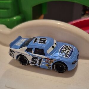 Mattel Light Blue Race Car with Black Accents